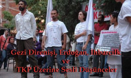 Gezi Direnişi, Erdoğan, İhbarcılk ve TKP Üzerine Sesli Düşünceler