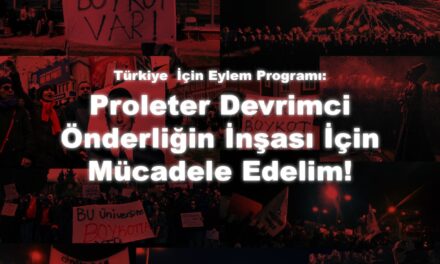 Türkiye İçin Eylem Programı: Proleter Devrimci Önderliğin İnşası İçin Mücadele